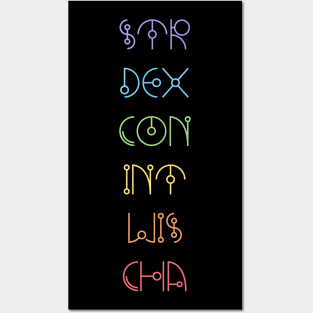 Character Abilities - Dungeons and Dragons Rainbow Posters and Art